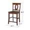 International Concepts Verona Counter Height Stool, 24" Seat Height, Espresso S581-1702 - alternate 10